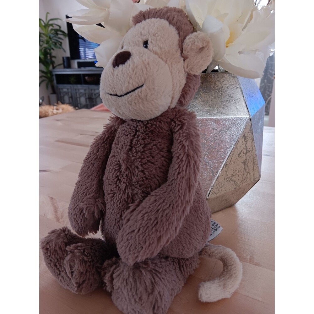 Jellycat Bashful Monkey Plush Toy 12" Stuffed Animal Plush Collectible Retired